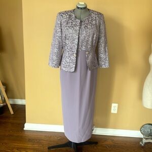 R &M Richards size 12M gown and jacket